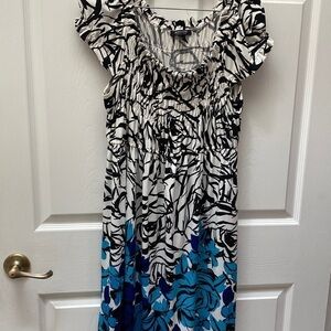 Y womens Signature casual stretch cap sleeve dress size XL